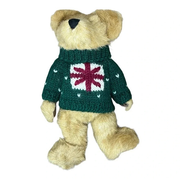 Boyds Bears Plush Casimir B Bean Retired Christmas Valentines 2 Sweaters 10" NWT - Picture 3 of 10